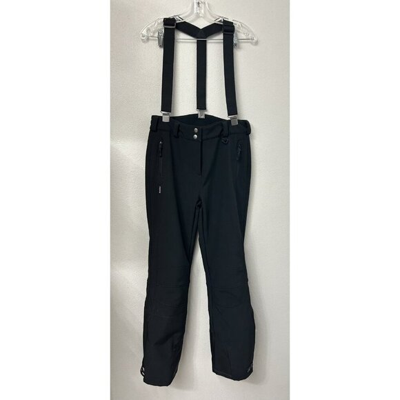 Killtec Ski Snow Pants Women's Size 8 Level 5 Detachable Straps Black Waterproof - Picture 1 of 13